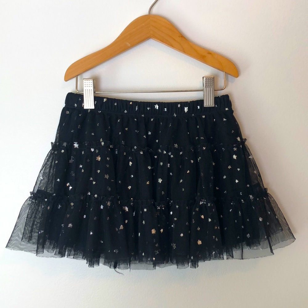 Target l Black Layered Tulle Skirt Silver Stars